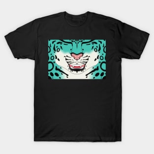 Teal Snow Leopard T-Shirt